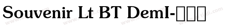 Souvenir Lt BT DemI字体转换
